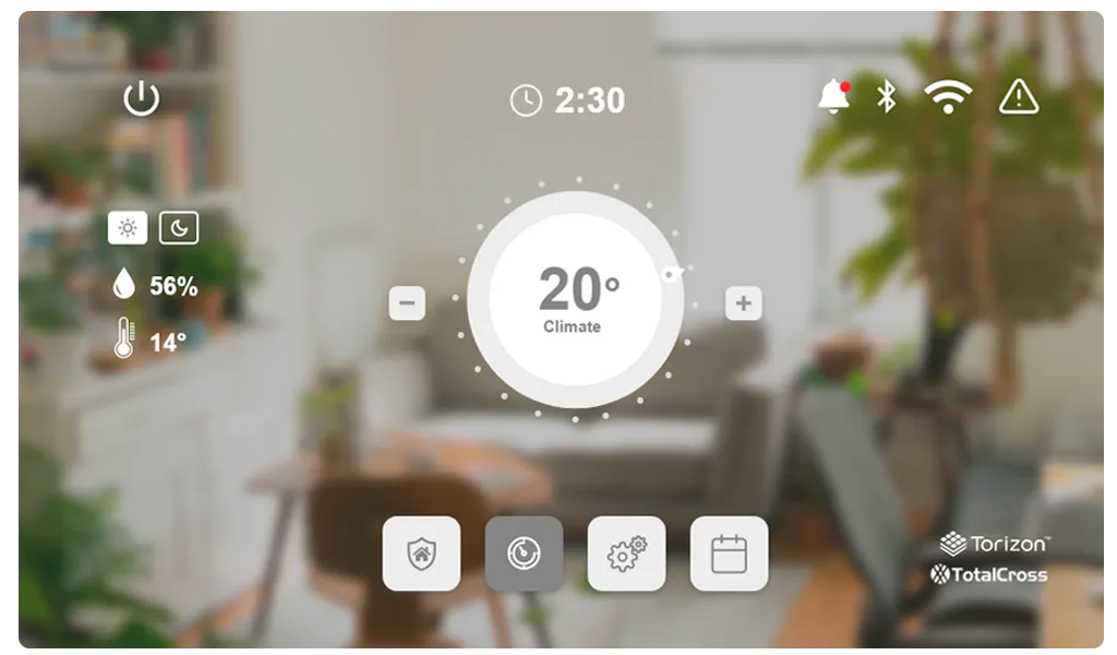 Home automation interface made with TotalCross